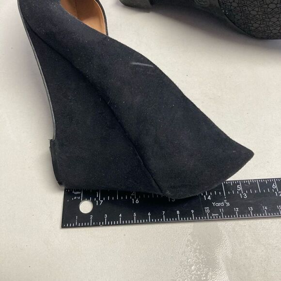 MERONA Women’s Wedge Heels Size 7.5 Black Faux Suede - Picture 9 of 12